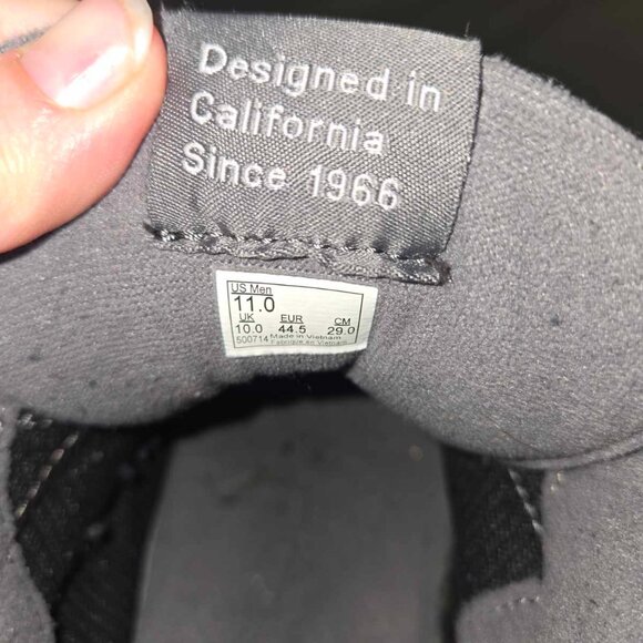 VANS Mens Ward Hi Top Off the Wall Gray Canvas Sneakers, Size: 11 - Picture 5 of 7